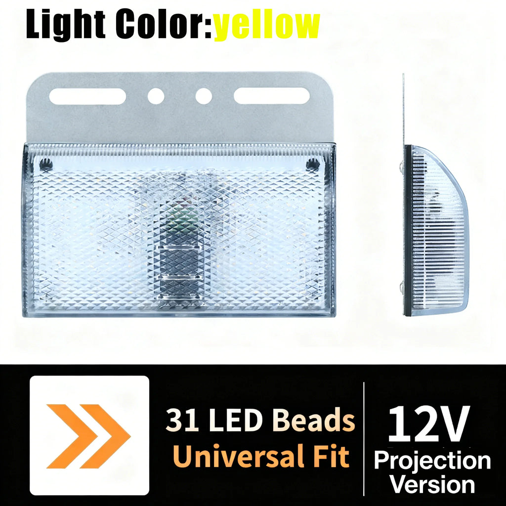 12V-24V 31-LED Side Marker Light | Truck Trailer Turn Signal