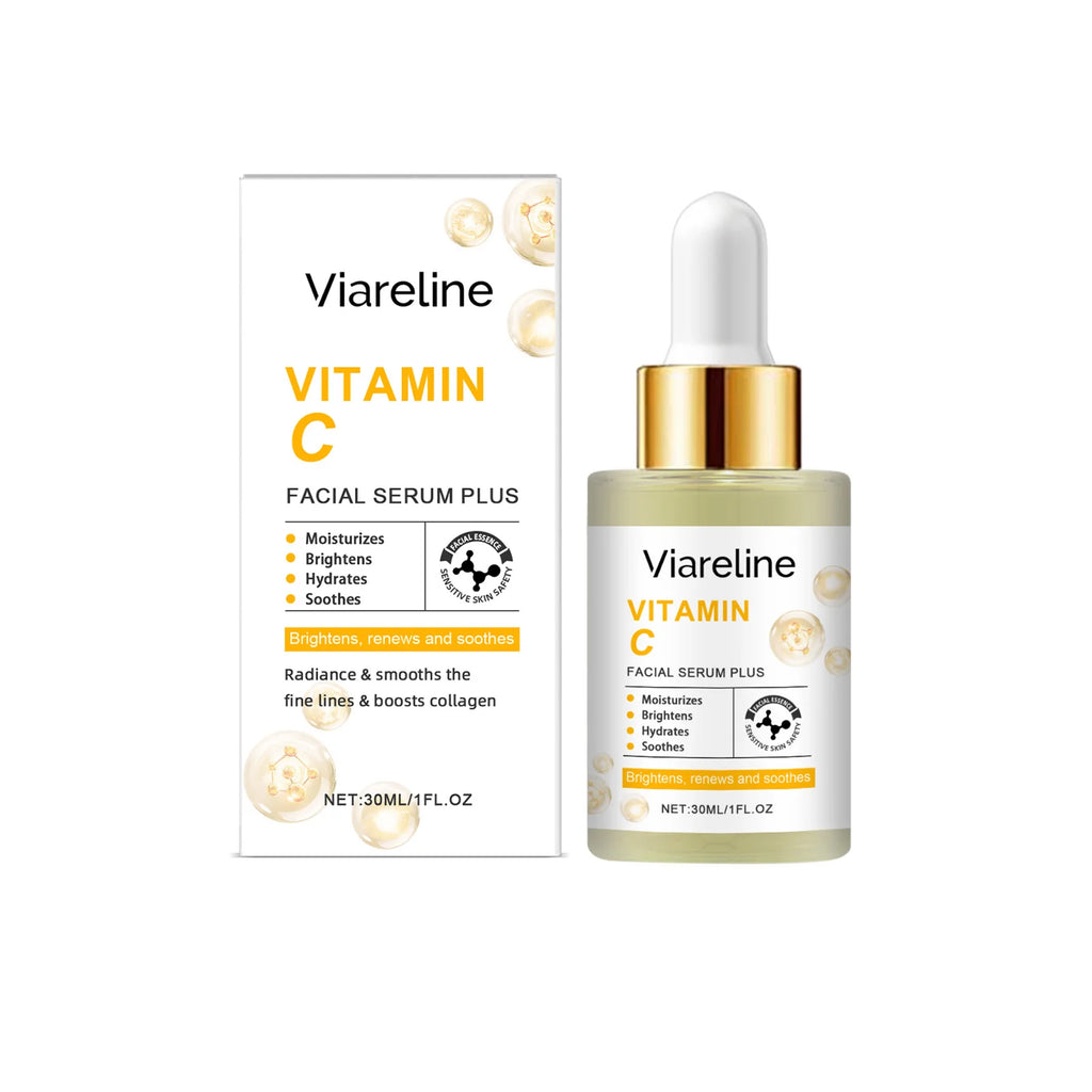 Vitamin C Moisturizing Facial Serum, Nourishing, Improving Skin Elasticity, Reducing Fine Lines Daily Skincare Essence Oasis Select 30ml boxed