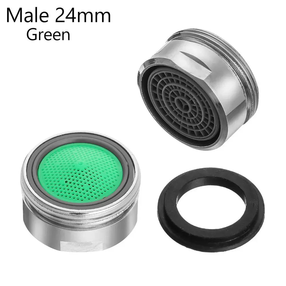 Faucet Aerator Replacement Parts Bubbler Inner Core Water Saving Adap Kitchen Bathroom Nozzle Filter Faucet Accessories Oasis Select Male 24mm green