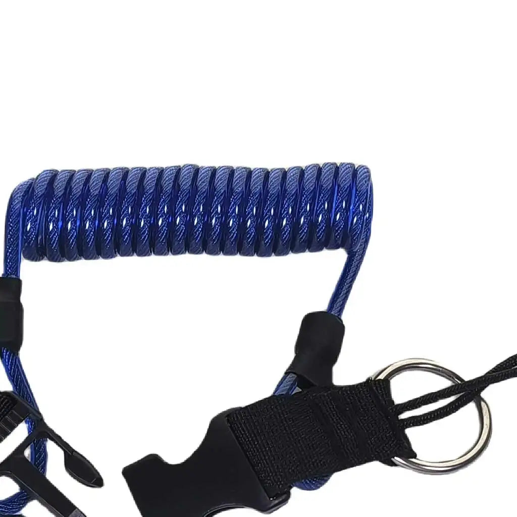 Scuba Safety Diving Lanyard Spiral Spring Coil Lanyard Swivel Hook TPU Camera Anti-lost Rope with Quick Release Buckle Oasis Select