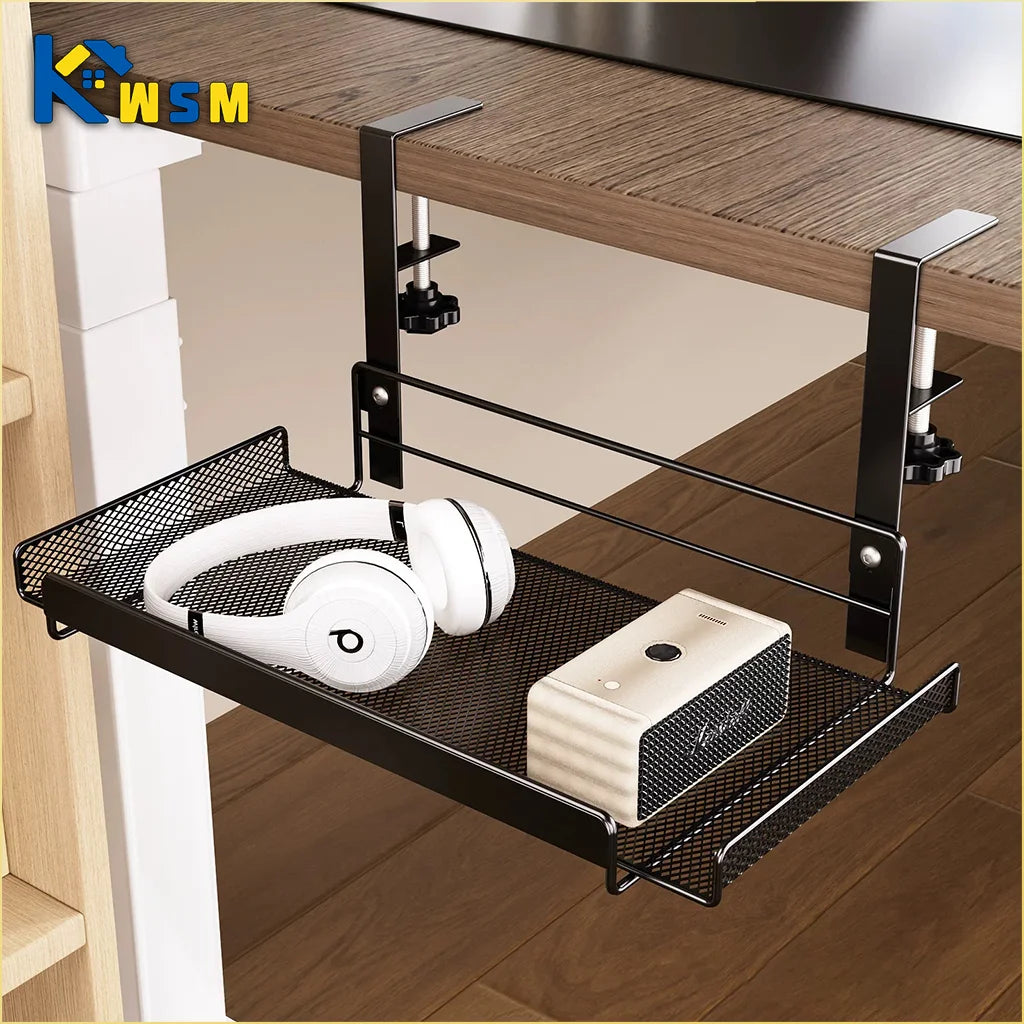 Under Desk Cable Management Tray No Drill Steel Desk Cable Organizers Wire Management Tray Cable Management Rack Storage Shelf Oasis Select