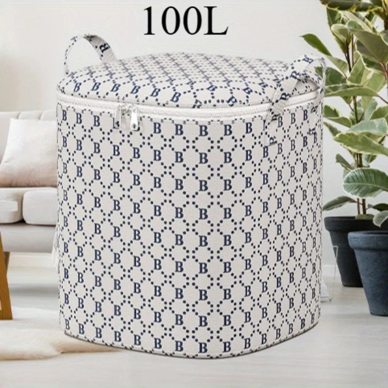 1pc Ultra Large Capacity Dustproof Clothes & Quilt Storage Bag, Home Moving Packing Travel Organizer, Multipurpose Storage Bag Oasis Select 100L