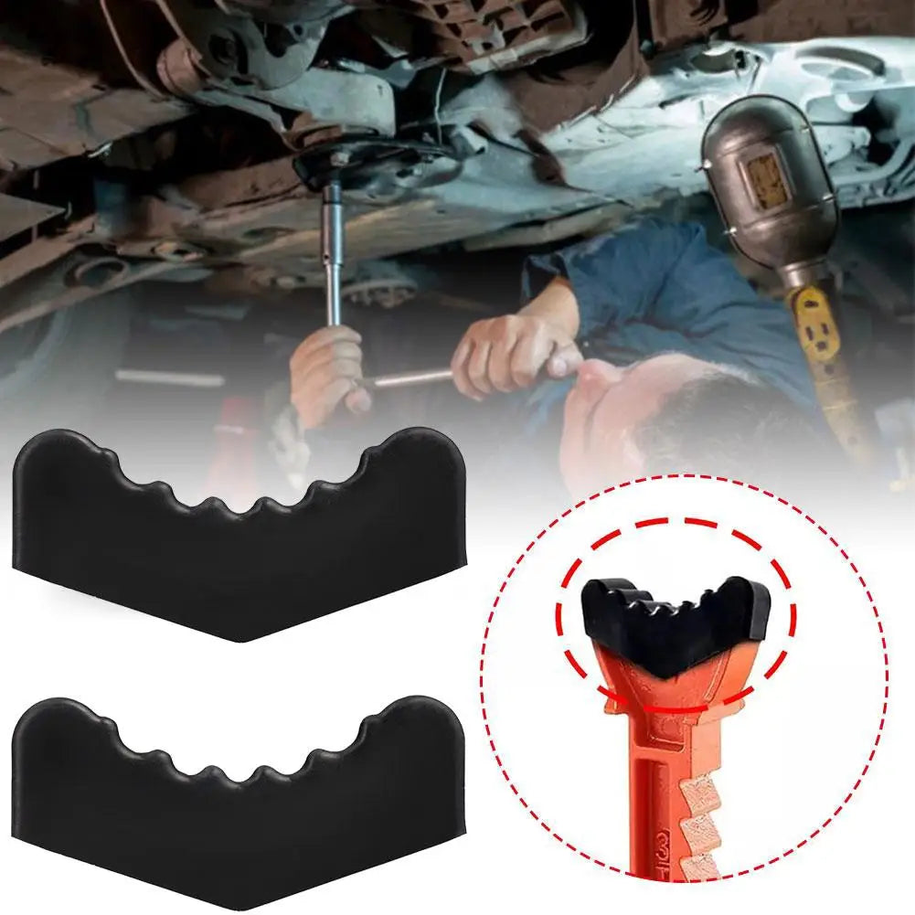 6-Ton Rubber Jack Stand Pad Adapter – Pinch Weld Grip (2pk) Jack Stand Pad Oasis Select