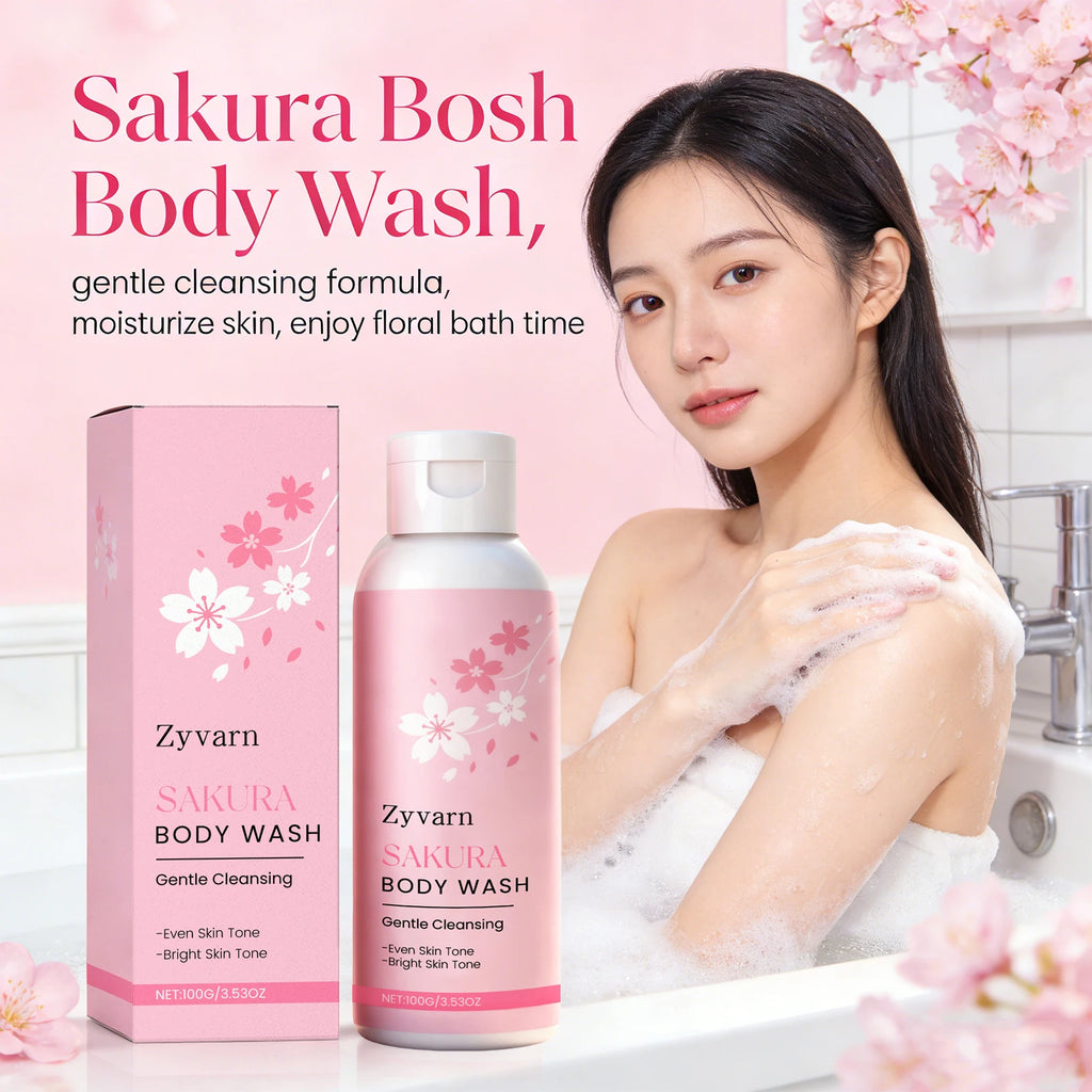 Sakura Body Wash – Moisturizing, Deep Cleansing & Fragrance