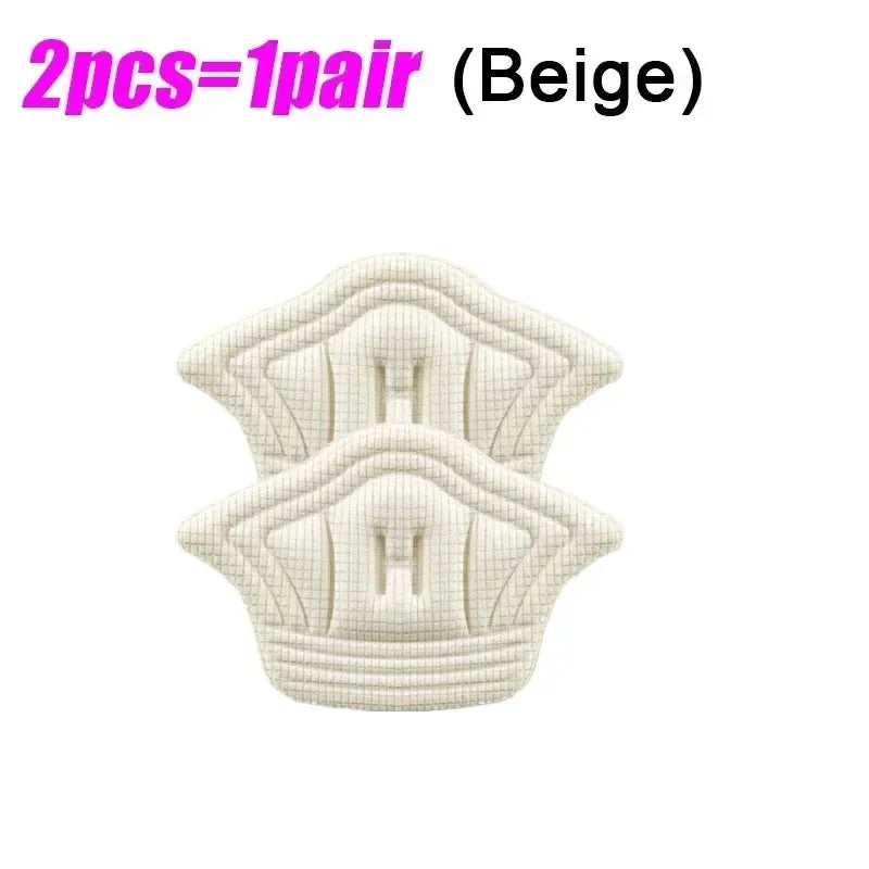 1/2/6Pairs Shoe Pad Foot Heel Cushion Pads Sports Shoes Adjustable Antiwear Feet Inserts Insoles Heel Protector Sticker Insole Oasis Select Beige-2pcs-5mm