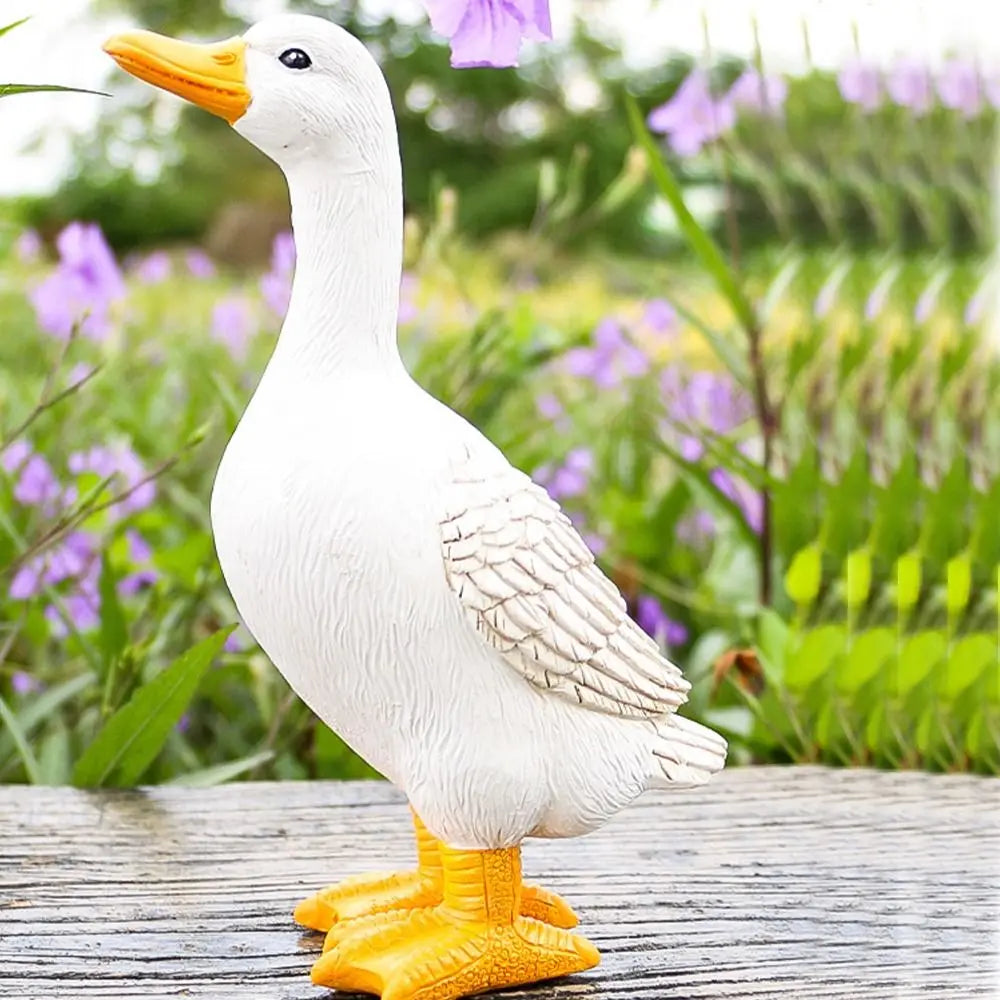 Pond Decorative Resin Duck Figurines Miniature Cute Garden Statues Simulated Exquisite Yard Ornament Outdoor Statue Oasis Select