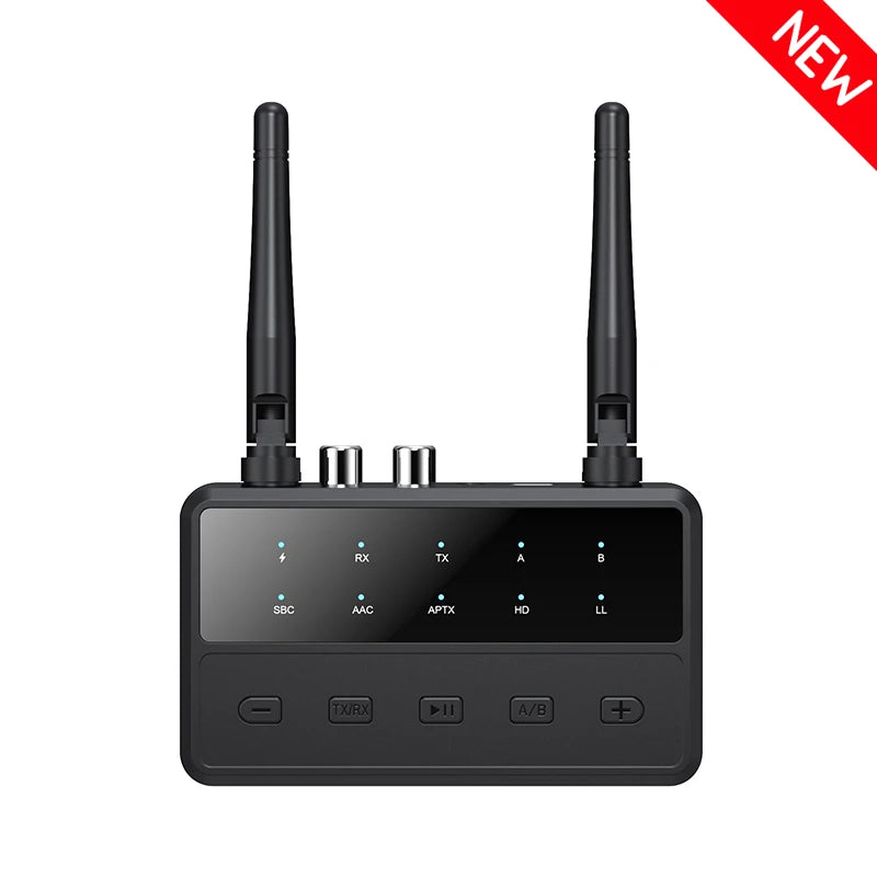 Desktop aptX-Adaptive AD/HD/LL AAC 2 in 1 Bluetooth Audio Transmitter Receiver 3.5MM AUX RCA Stereo HiFi Music Wireless Adapter Oasis Select Black