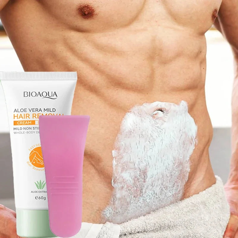 Aloe Hair Removal Cream for Men & Women – 60g Depilatory