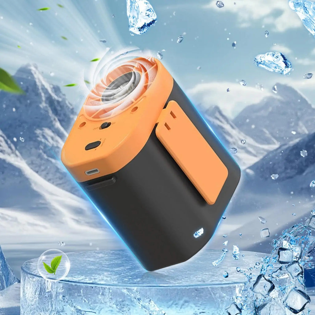 Belt Fan Rechargeable Air Cooler with Light Body Fan Portable waist-mounted high-speed electric fan for cooling and heat relief Oasis Select