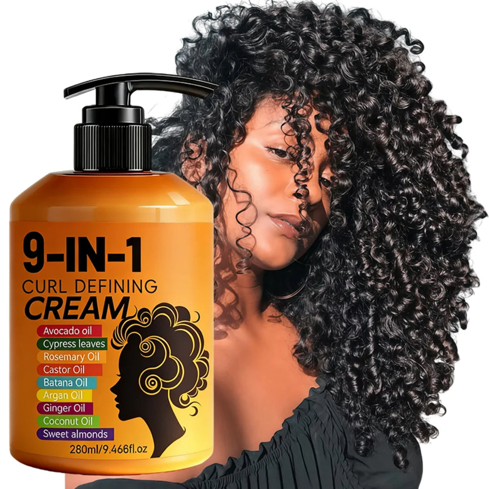 280ml Curly hair Styling cream, moisturizing and smoothing formula, enhances the elasticity and shine of curly hair, easy to set Oasis Select