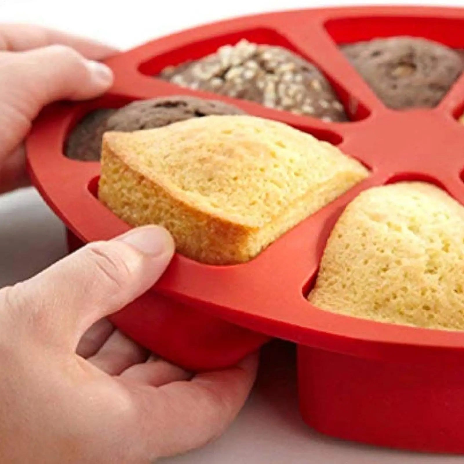 Silicone Cake Mold Pastry Muffin Pizza Baking Tray Mini Fancy Brownie Cake Pan Silicone Mould DIY Baking Molds Tools Oasis Select