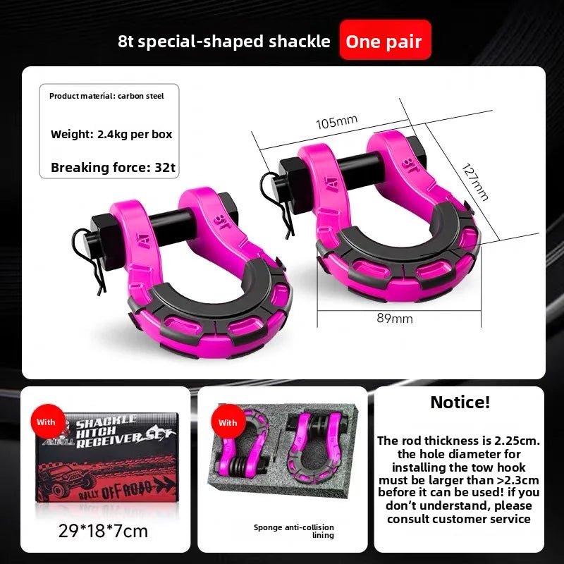 Tow hitch tank unloading off-road vehicle rescue bow-shaped front bumper U-shaped hook Great Wall Cannon U-shaped horseshoe tank Oasis Select Style5