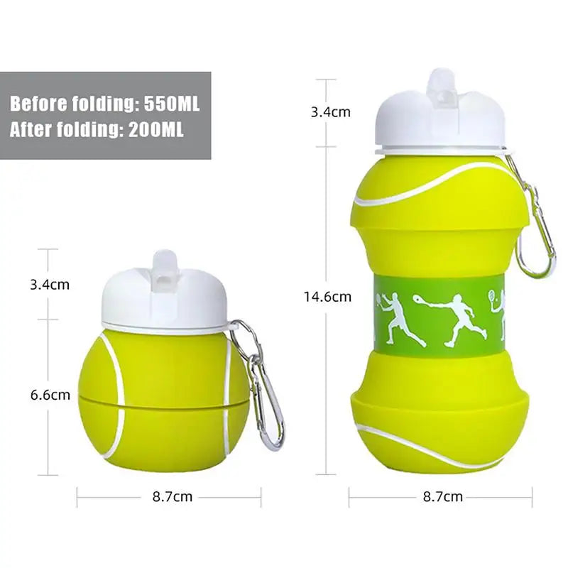 Foldable Leakproof Water Cup Mug, Portable Collapsible Bottle for Kids School, Basketball Football Golf Tennis Outdoor Sports Oasis Select A3