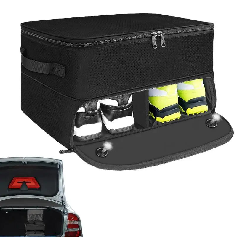 Outdoor Foldable Golf Supplies Storage Bag Golf Organizer for Car Portable Unisex Golf Ball Towel Box for Trunk Space Saving Bag Oasis Select