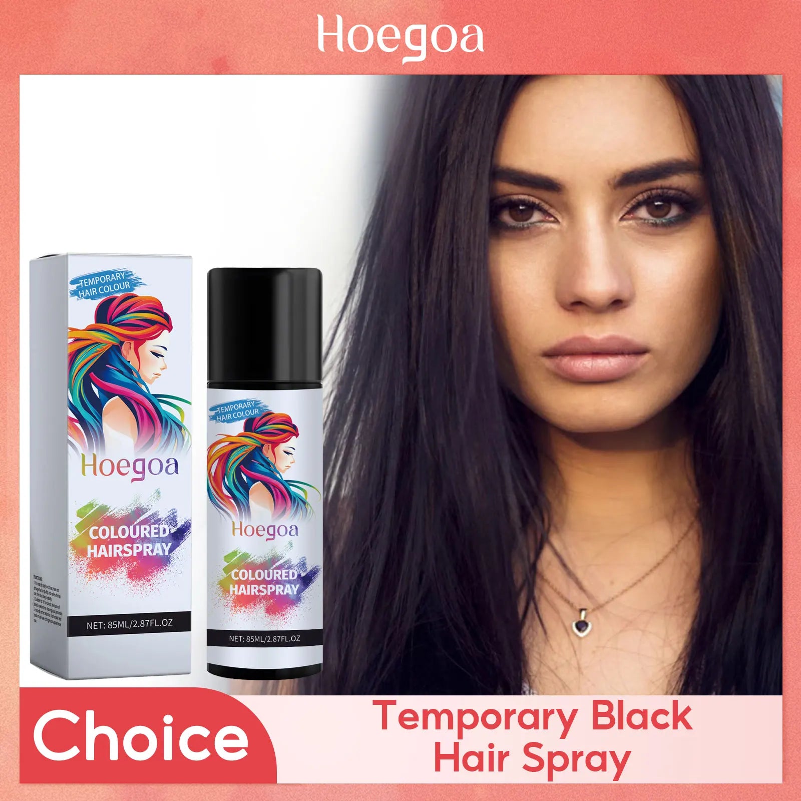 Instant Hair Color Spray Gray White Hair Coverage Repair Dry Nourishing Hair Styling Product Easy Rinse Temporary Black Hair Dye Oasis Select