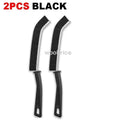 Household Cleaning Brush Bathroom Scrubber Radiator Crevice Cleaning Brush Multifunctional Thin Brushes Long Handle Ergonomic Oasis Select 2pcs black as show