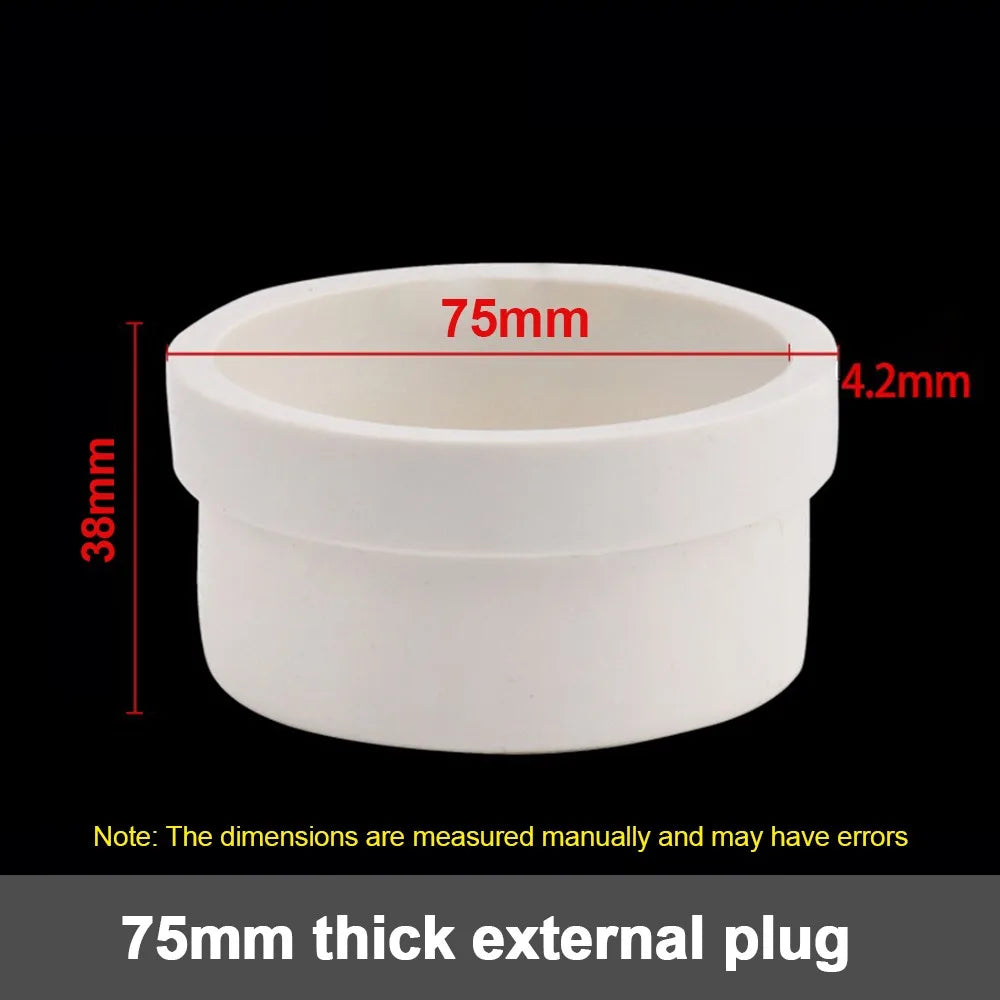 PVC Pipe End Cap 50–200mm | Water Stop Insert Plug for Irrigation