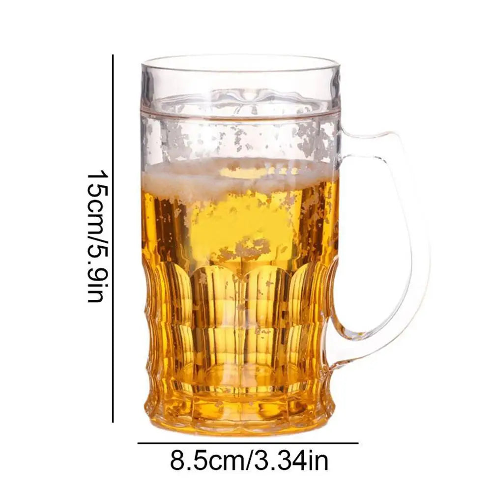 400ml Double-Wall Trick Beer Mug – Novelty Transparent Cup Novelty Beer Mug Oasis Select