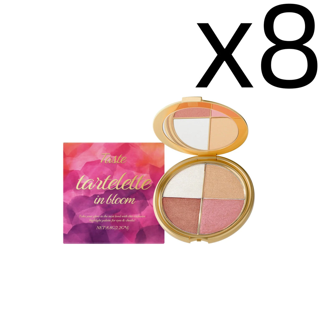 Highlight Powder Blusher Eye Shadow Plate Brighten Eye Area Smoothe Facial Skin Perfect Elegant Natural Look Portable Eye Makeup Oasis Select 8.8g Boxed X 8PCS