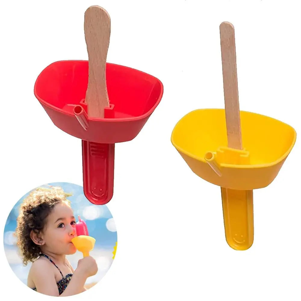 Portable Popsicle Protectors Drip Guard Holder Ice Cream Bracket Cartoon Style Anti-drip Tray Children Kids Home Party Necessity Oasis Select