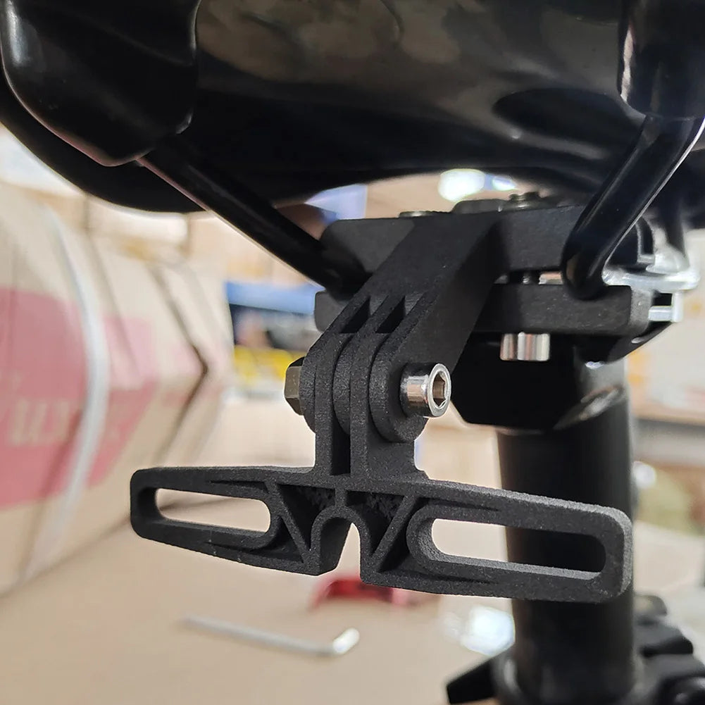 1PC Taillight Mount Holder 80x55mm ABS Bike Saddle Mount Hanger Seat-post Bracket Bicycle Lamp Plate Frame For-Gopro Camera Oasis Select