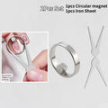 Hollow Black Hole Cat Eye Magnet Ring DIY Cat Eye Nail Art Effect Strong Magnetic Tool for Magnetic Gel Polish Manicure Tools Oasis Select 02 Set