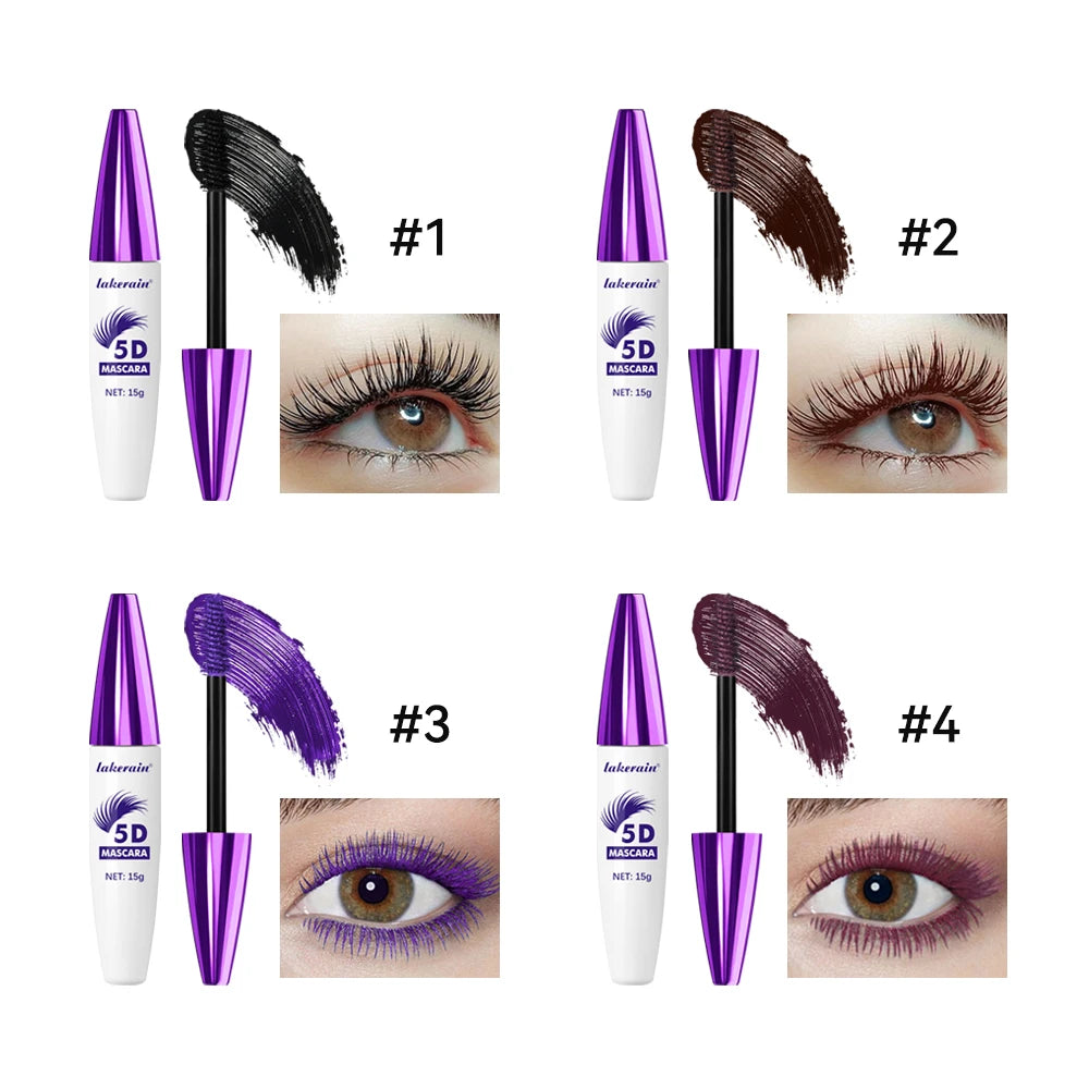 5D Waterproof Mascara – Volumizing, Lengthening & Curling Fiber Mascara Oasis Select