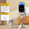 Portable Handheld Telescopic Selfie Stick Adjustable Extension Pole Bluetooth Selfie Stick Extendable Lightweight Oasis Select White