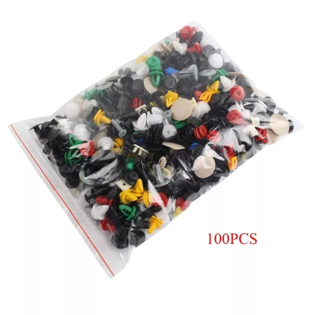 50-500pcs Universal Mixed Auto Fastener Car Bumper Clips Retainer Car Fastener Rivet Door Panel Liner for All Car Oasis Select 100pcs