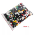 50-500pcs Universal Mixed Auto Fastener Car Bumper Clips Retainer Car Fastener Rivet Door Panel Liner for All Car Oasis Select 100pcs