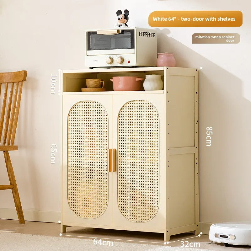 Tea Cabinet, Living Room Against the Wall Cabinet, Locker Storage, Low Cabinet, Kitchen Shelf, Household Dining Cabinet Oasis Select Milk White 64cm-GC