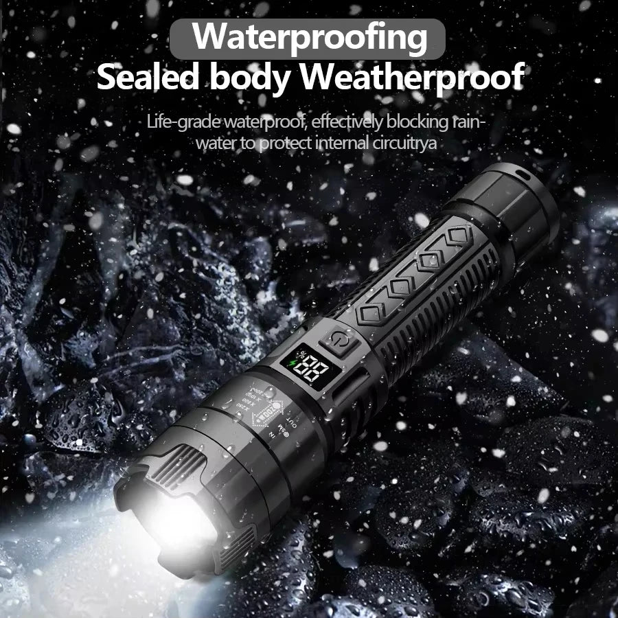 2000LM Rechargeable LED Tactical Flashlight | Zoom Torch