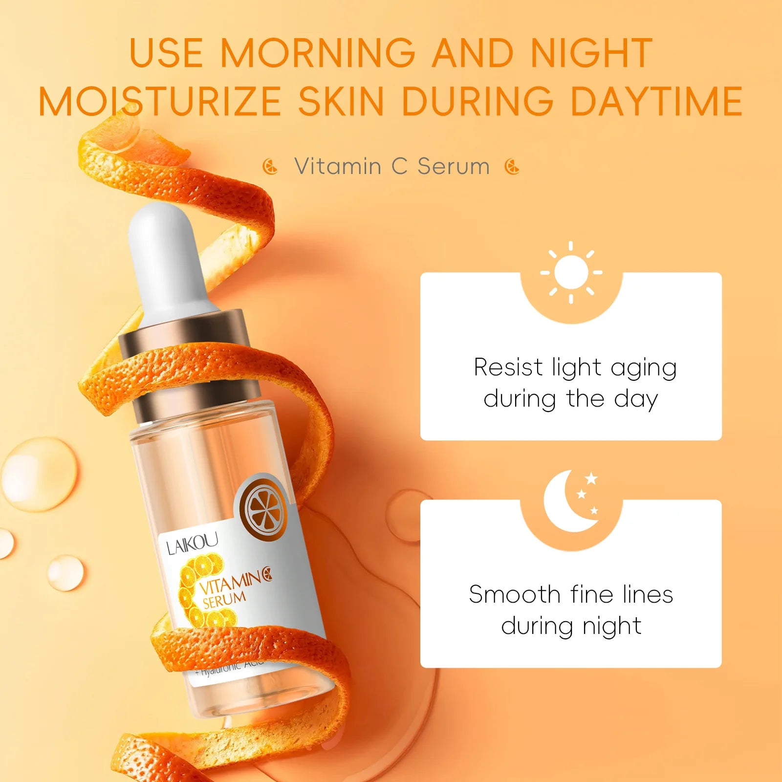 LAIKOU Vitamin C Face Serum – Hydrating & Brightening 17ml Vitamin C Face Serum Oasis Select