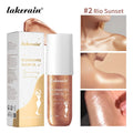 Lakerain 100ml Glowmoves Glow Oil Long Lasting Smoothing Nourishing Deep Moisturizing Shimmering Non-greasy Body Care Glow Oil Oasis Select Rio Sunset