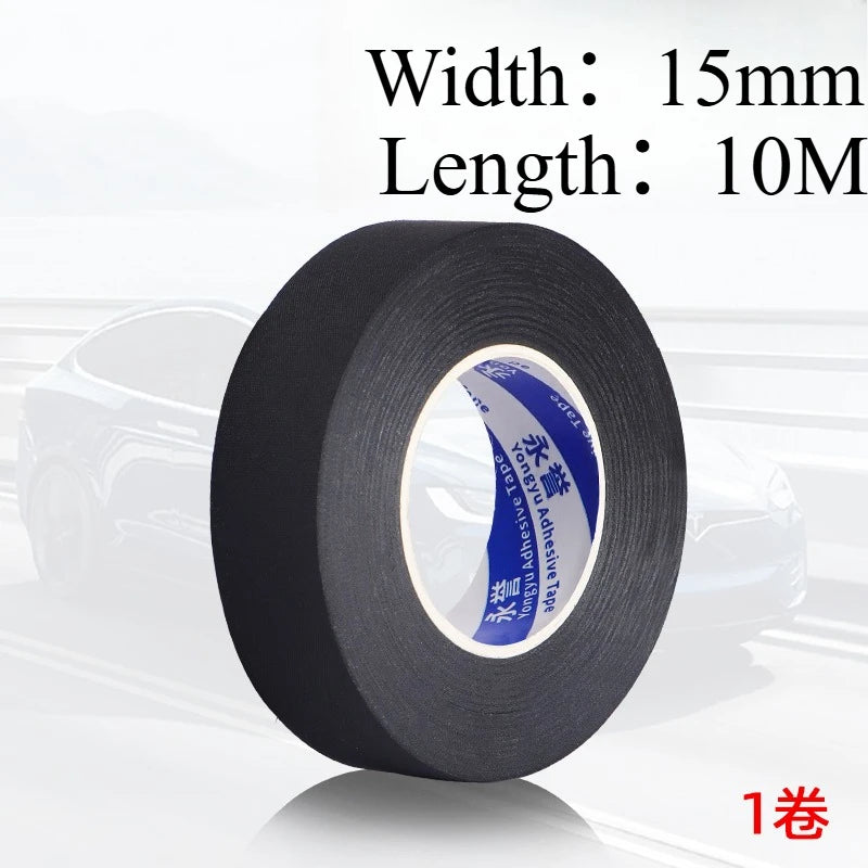 Heat-resistant Flame Retardant Adhesive Cloth Tape For Car Home Cable Harness Wiring Loom Protection Insulation Tape Sticker Oasis Select 15mmx10m