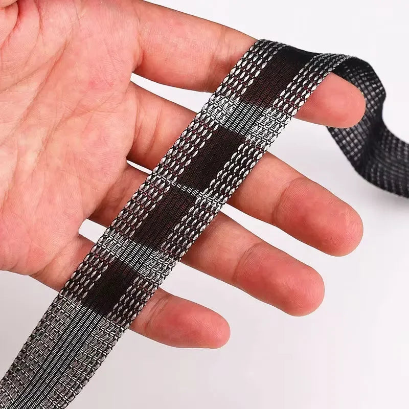DIY Sewing Fabric Self-Adhesive Pants Paste Iron on Pants Edge Shorten Repair Pants for Jean Clothing and Jean Pants Apparel Oasis Select 5m black