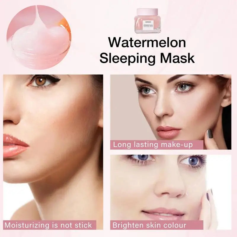 Watermelon Overnight Sleeping Mask – Hyaluronic Acid & AHA