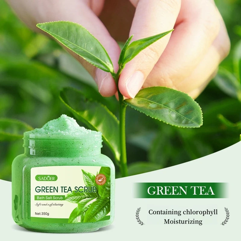 Green Tea Body Scrub 350g – Exfoliate, Hydrate & Brighten Body Scrub Oasis Select
