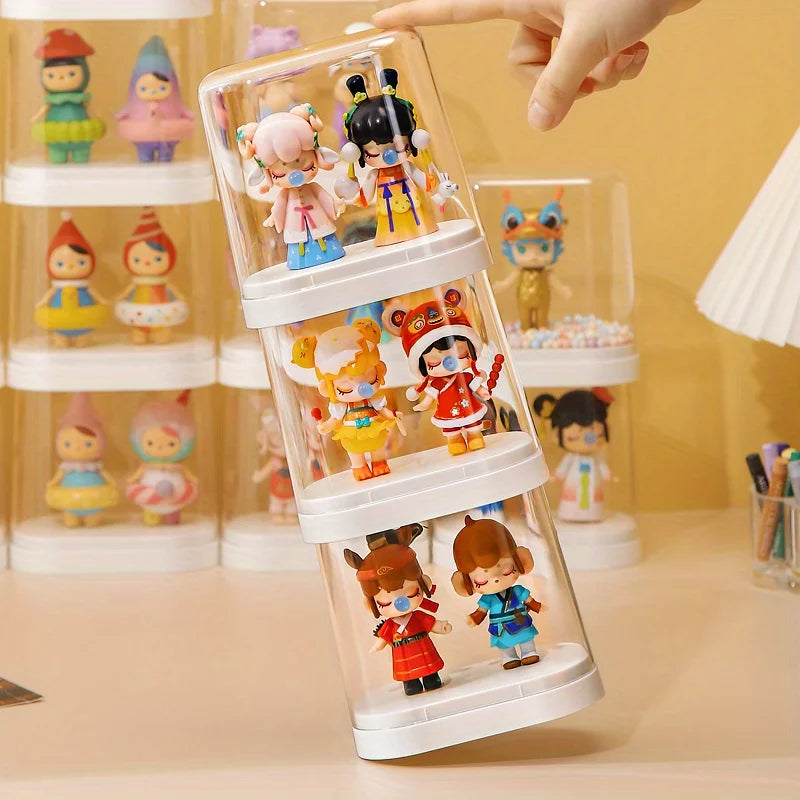 Acrylic display cabinet for collecting characters and blind box toys, equipped with high brightness sensing ambient lighting Oasis Select
