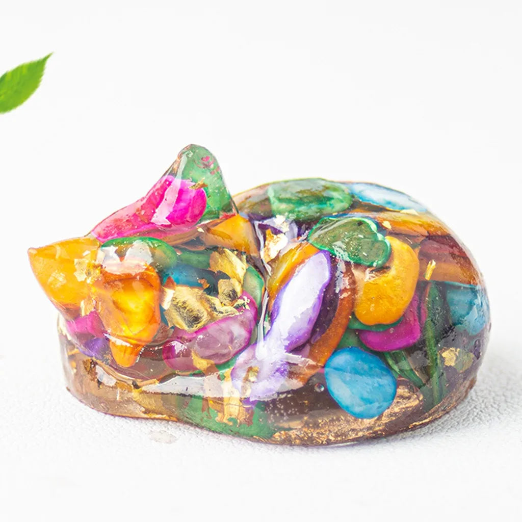 Shaped Decoration Compact Sleeping Figurine Resin Statue Modern Animal Decorative Figurine For Bedroom Study Home Oasis Select color 8