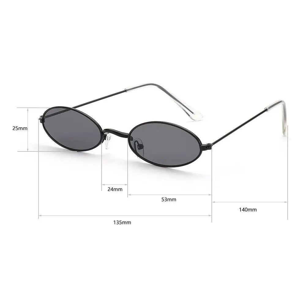 Retro Men and Women Accessories Eyeglasses Sun Glasses Vintage Shades Oval Sunglasses Oasis Select