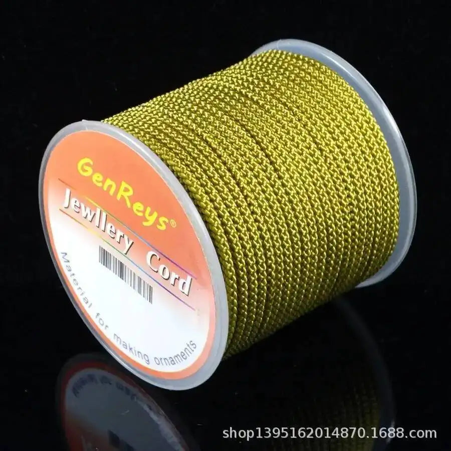 2.3mm 10meter Jewelry Thread DIY Bracelet Rope Thread Woven Rope Morandi Strands Line Woven Yarn Oasis Select Khaki 1 10m 2.3mm