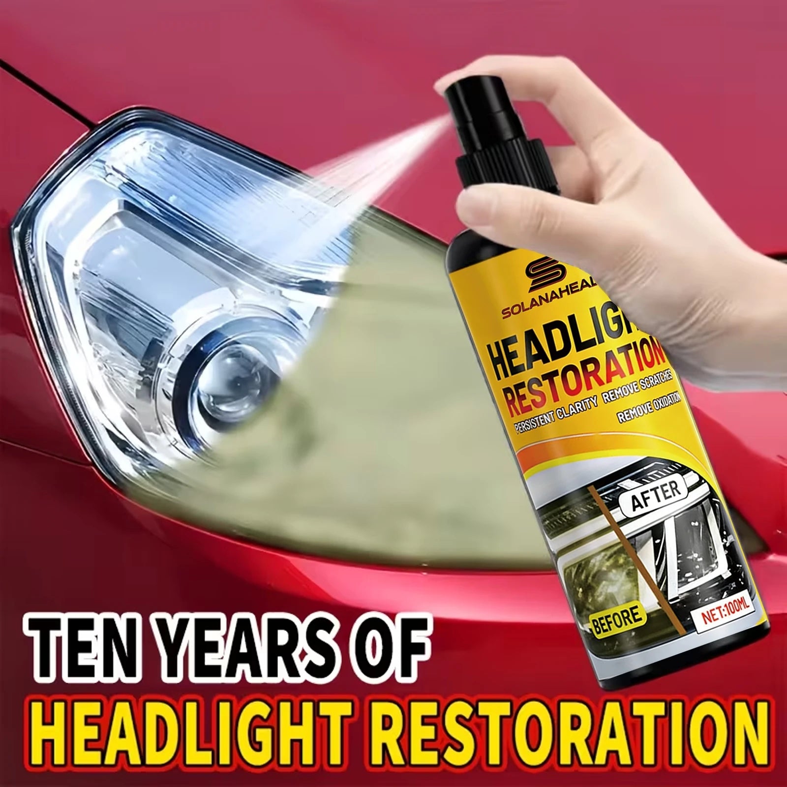 Headlight Restoration Polish Kit – Removes Yellowing & Oxidation Headlight Restoration Kit Oasis Select