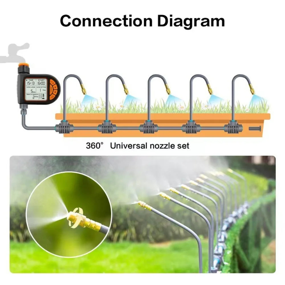 Digital Smart Timer Water Sprinkler Durable Water Saving Plant Watering Timer Professional Automatic Water Irrigation Controller Oasis Select
