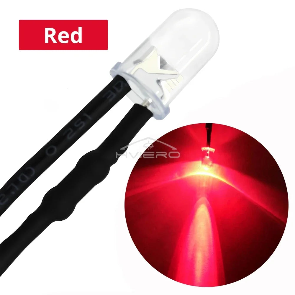 5mm DC 12V Pre-Wired LED Diodes | Atmosphere Lighting Bulbs