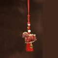 Chinese Style Pony Embroidered Pendant Satin Brocade New Year Horse Pendant Spring Festival Tassel Horse Hanging Decoration Oasis Select Style 3 4XL