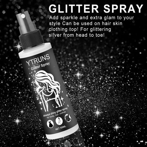 100ml Glitter Spray for Body, Hair & Clothes – High Gloss Shimmer Body Glitter Spray Oasis Select