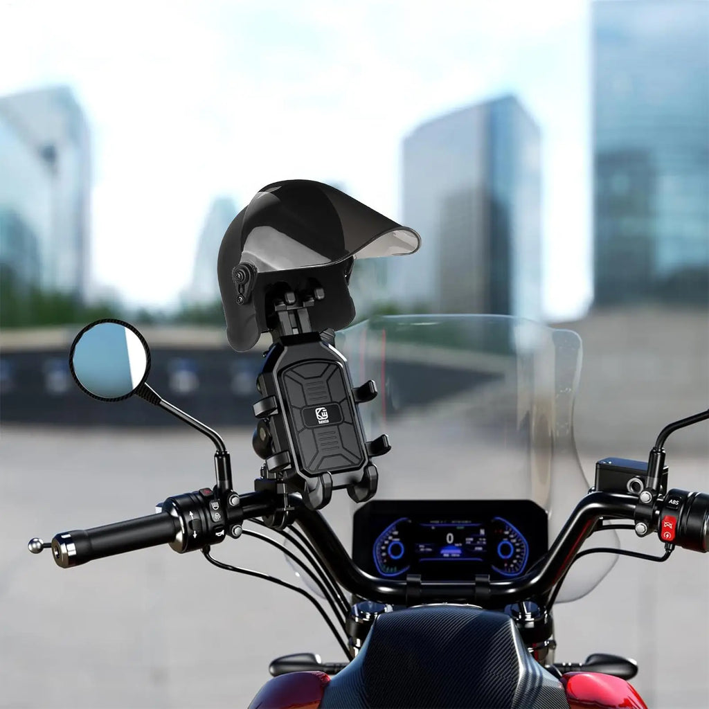 Cell Phone Umbrella Sun Shade Sunshade For Phone Mobile Phone Holder Glare Blocking Sun Shade For Phone For Car Motorcycle Bike Oasis Select