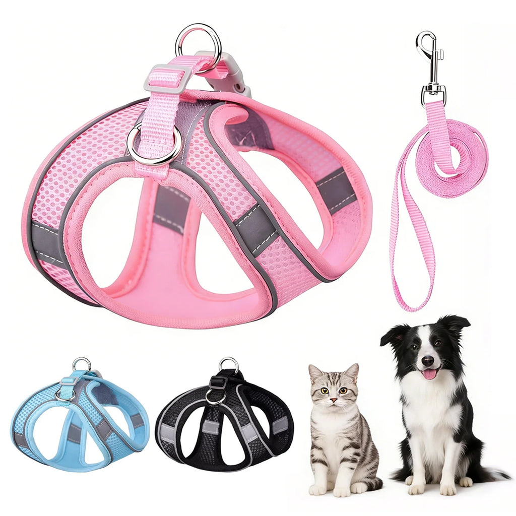 No-Pull Step-In Dog Harness – Breathable Mesh Adjustable Vest for Small Medium Large Dogs & Cats Oasis Select