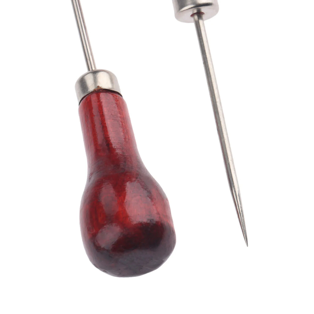 Sewing Awls,Wood Metal 110mm,Hole Punching Thread Picking Tool for Sewing Leather Craft,Wallets&Small Bags and Fine Leathercraft Oasis Select